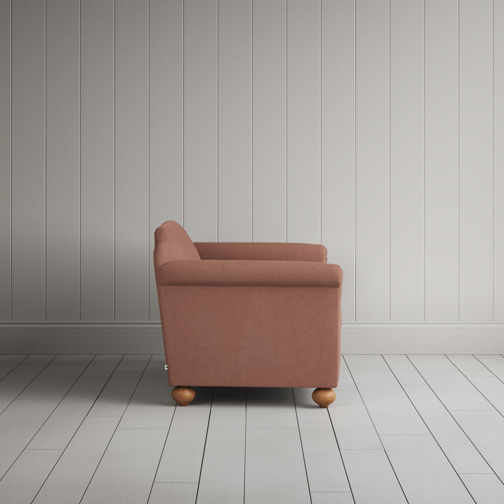 Dolittle Big Love Seat laidback linen, side view by NiX.