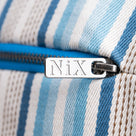 'NiX' special metal zip featuring the brand's embedded 'NiX' logo - By Nicola Harding & Co.