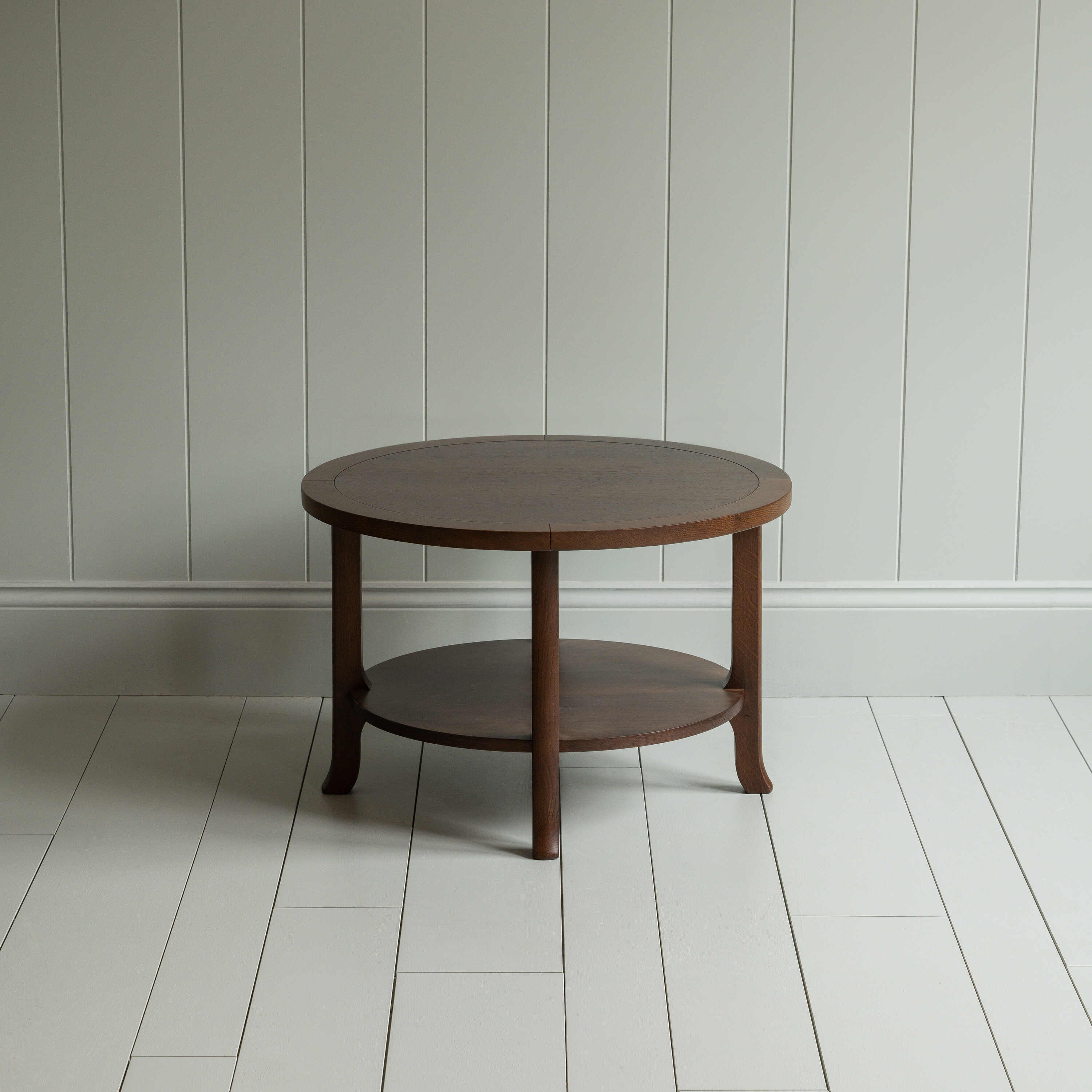 Perk (Round) Coffee Table,  Smoky Stained Oak - NiX By Nicola Harding & Co.