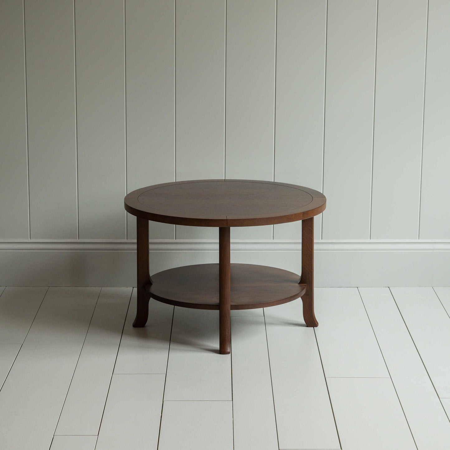 Perk (Round) Coffee Table,  Smoky Stained Oak - NiX By Nicola Harding & Co.