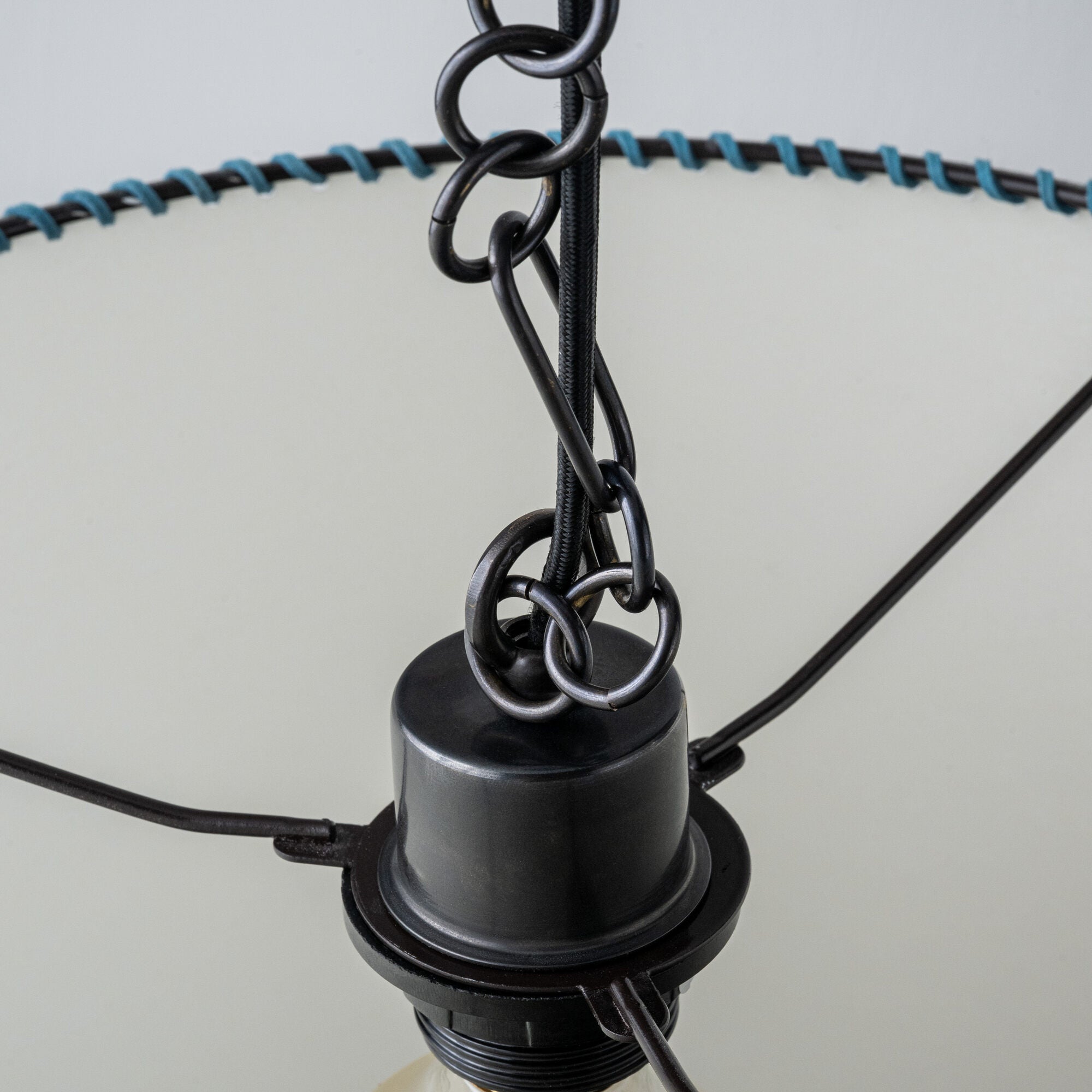 Ceiling Pendant Light With Chain Closeup - By NiX