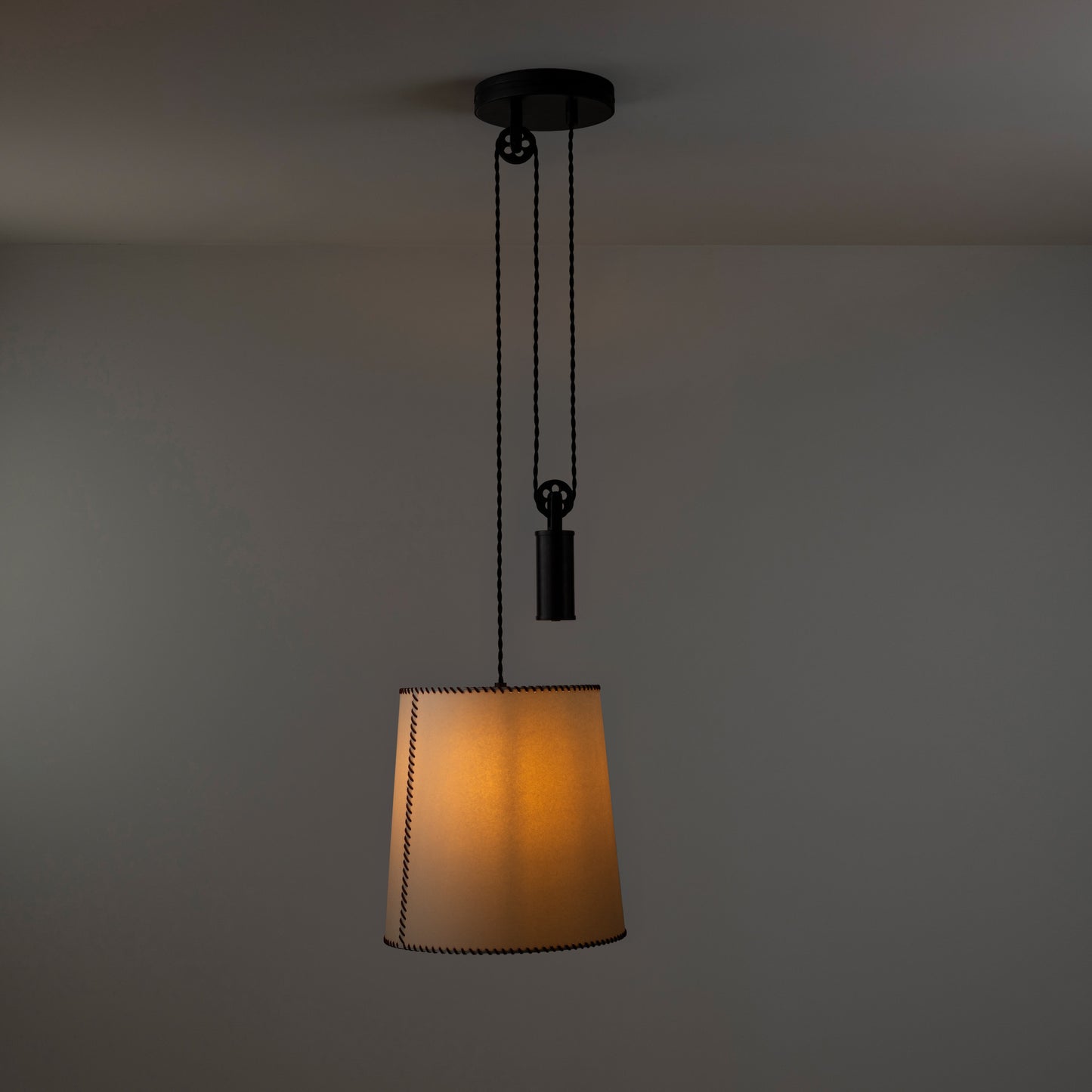 NiX Ceiling Light With Lights 'ON' with Lampshade