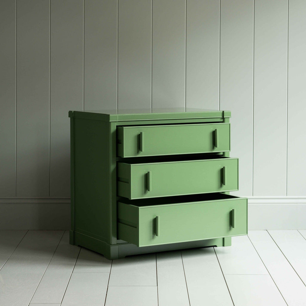 Shipshape Chest of Drawers, Sage Green With Opened Drawers - By NiX