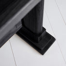 Foot Base Design Closeup of Keepsake Black Console Table