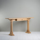 Front View of Keepsake Console Table, Oiled Oak - Nicola Harding