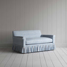 Curtain Call 2 Seater Sofa in Square Deal Cotton, Blue Brown - NiX
