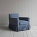 image of Curtain Call Armchair in Well Plaid Cotton, Blue Brown