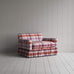 image of Curtain Call Love Seat in Checkmate Cotton, Berry