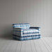 image of Curtain Call Love Seat in Checkmate Cotton, Blue
