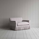 Curtain Call Love Seat in Ticking Cotton, Berry - Nicola Harding
