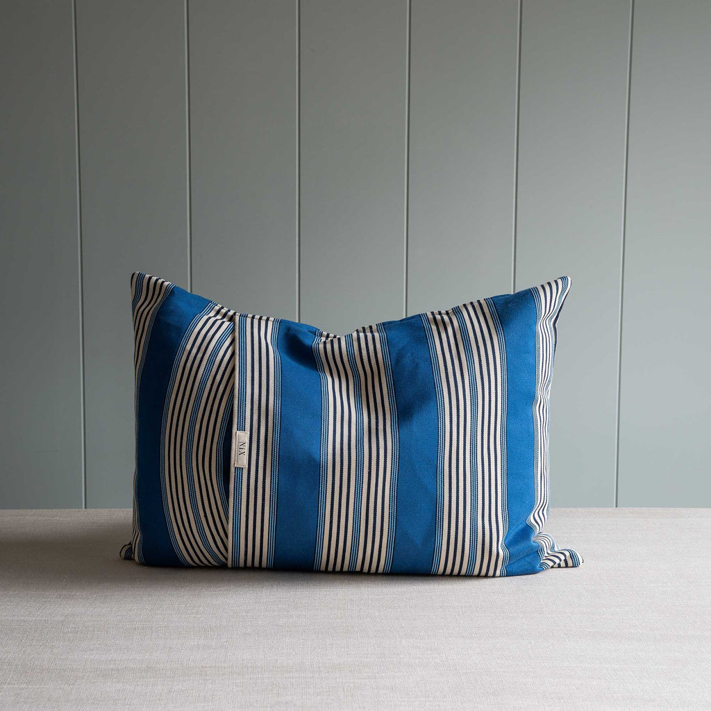 Rectangle Coddle Cushion in Flow Cotton Linen, Cool Blue - Limited Edition - By NiX