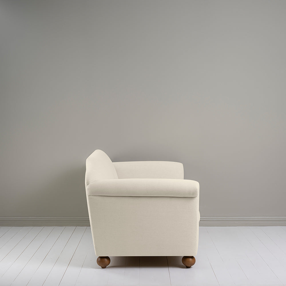 Side View of NiX 3 Seater Sofa in Laidback Linen Dove - Nicola Harding