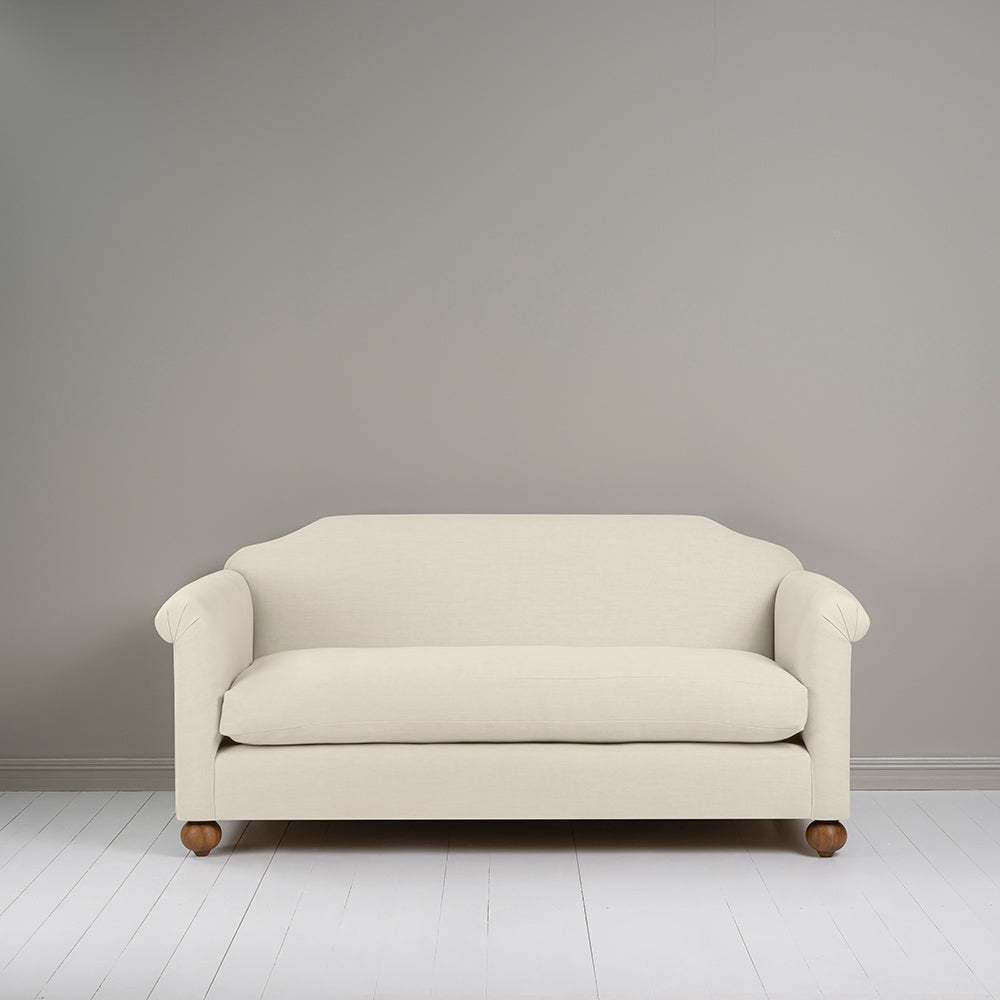 Front View of 3 Seater Sofa in White (Dove) Color - Nicola Harding