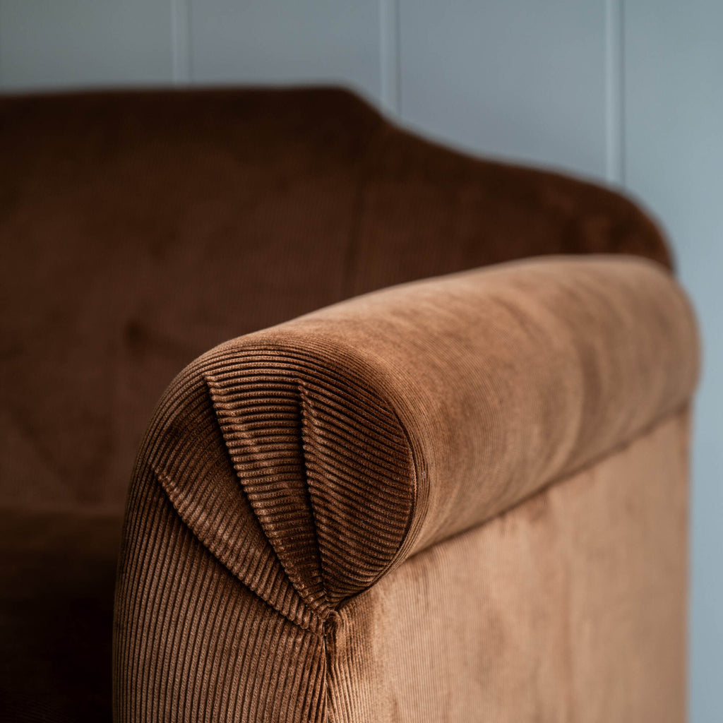 Sofa Arm Closeup in Tobacco Color - By NiX