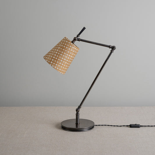Focused Table Lamp Base in Waxed Brass