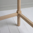 Scribble Desk, Oiled Oak, Foot Joint Design Closeup - NiX