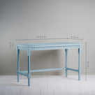Dimension of sky blue Scribble Desk Height 75cm, Length 120cm, Width 55cm and shelf Thickness 4cm - By NiX Furniture