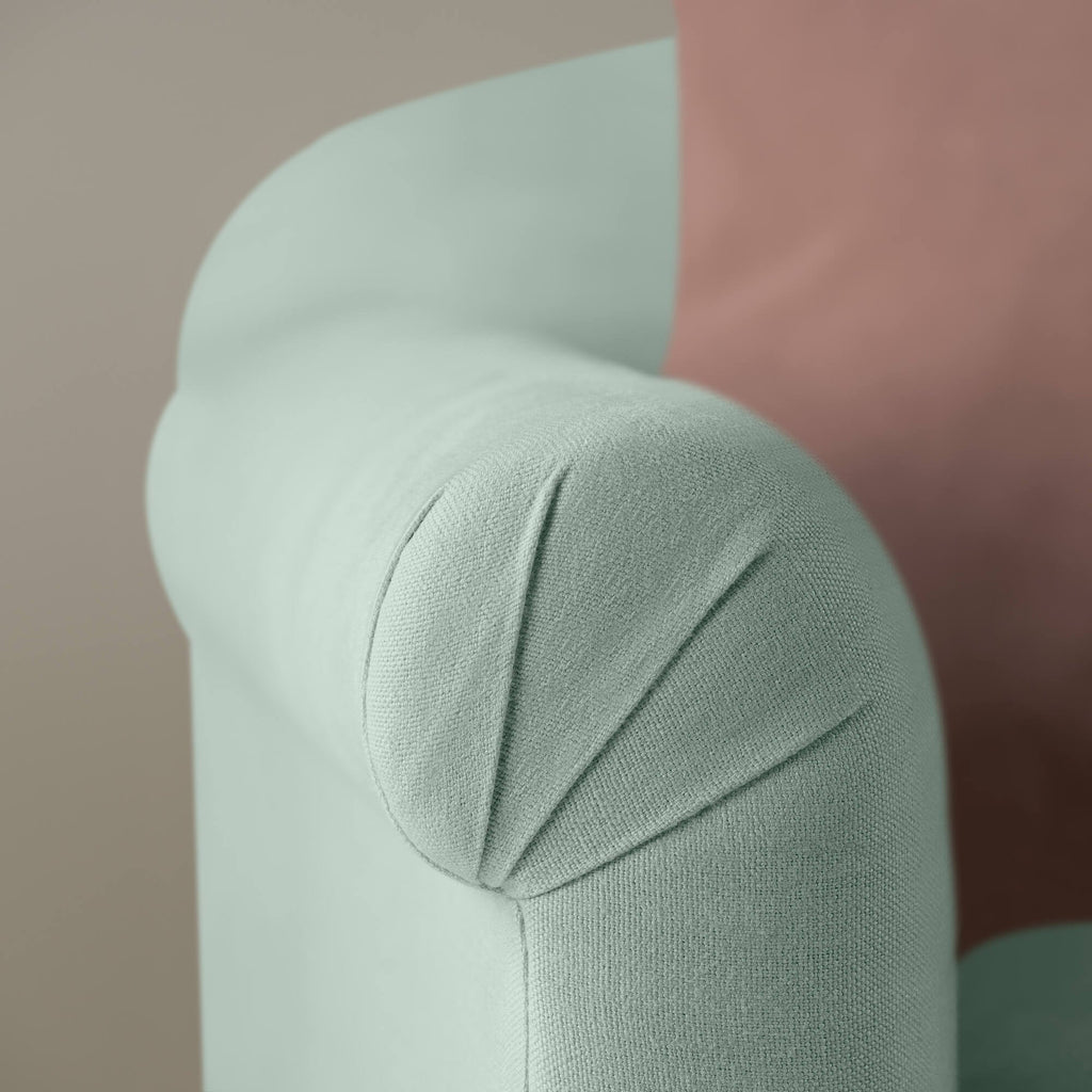 Arm Design Closeup of Dolittle Love Seat in Laidback Linen Sky - NiX