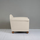 Dolittle Armchair in Laidback Linen Dove Side View- By NiX