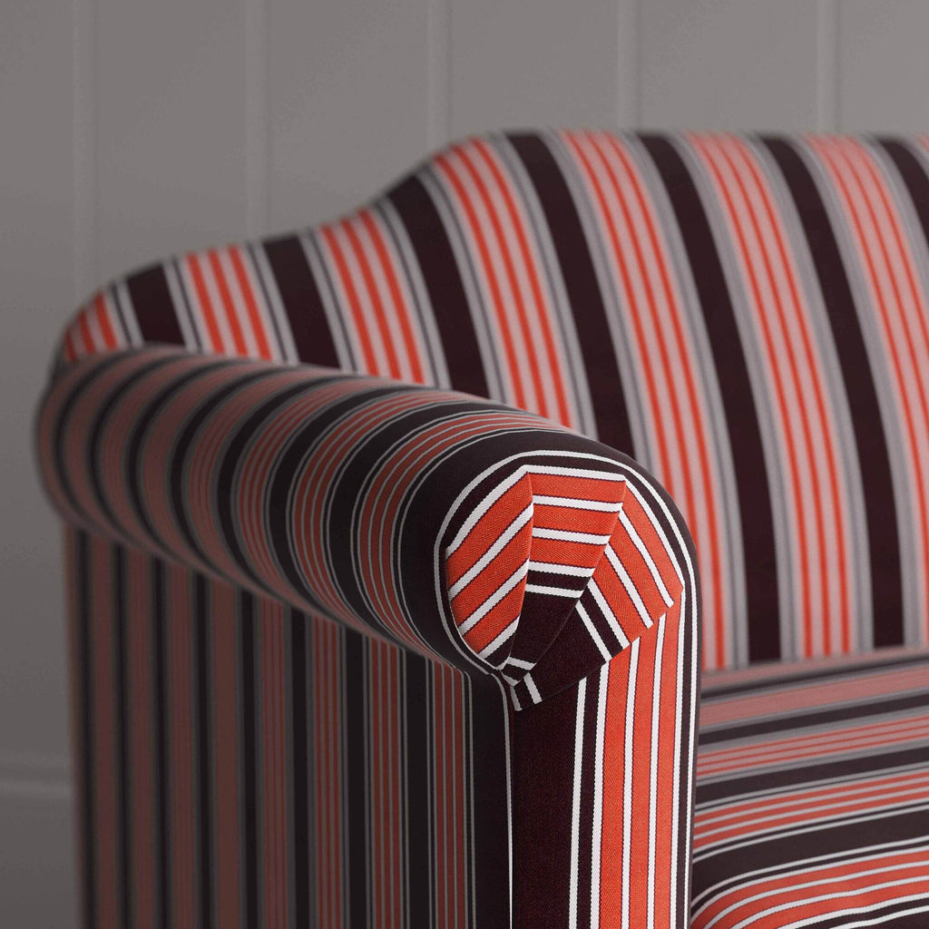 Dolittle in Regatta Cotton, Flame, Arm Design Closeup - Nicola Harding