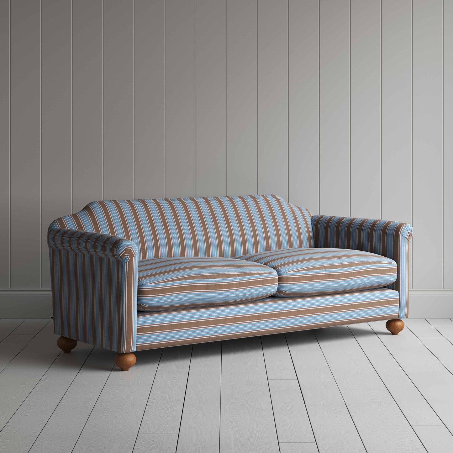Dolittle 4 Seater Sofa in Regatta Cotton, Blue