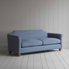 Dolittle 4 Seater Sofa in Well Plaid Cotton, Blue Brown - Nicola Harding
