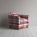 image of Dolittle Armchair in Checkmate Cotton, Berry