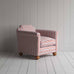image of Dolittle Armchair in Slow Lane Cotton Linen, Berry
