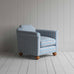 image of Dolittle Armchair in Slow Lane Cotton Linen, Blue