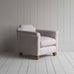 image of Dolittle Armchair in Ticking Cotton, Berry