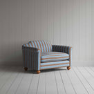 Dolittle Love Seat in Regatta Cotton, Blue - Nicola Harding