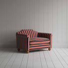 Dolittle Love Seat in Regatta Cotton, Flame - Nicola Harding