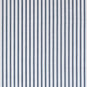 Ticking Cotton Stripe Chocolate and Navy, Swatch - Nicola Harding