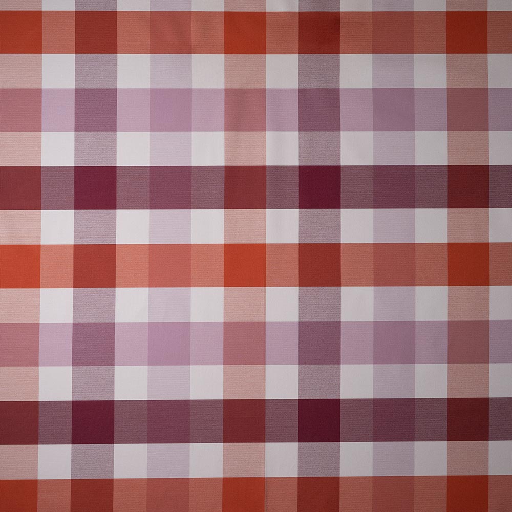 Fabric Texture Design in Checkmate Cotton, Berry - Nicola Harding