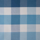 Checkmate Cotton, Blue Fabric Closeup - Nicola Harding