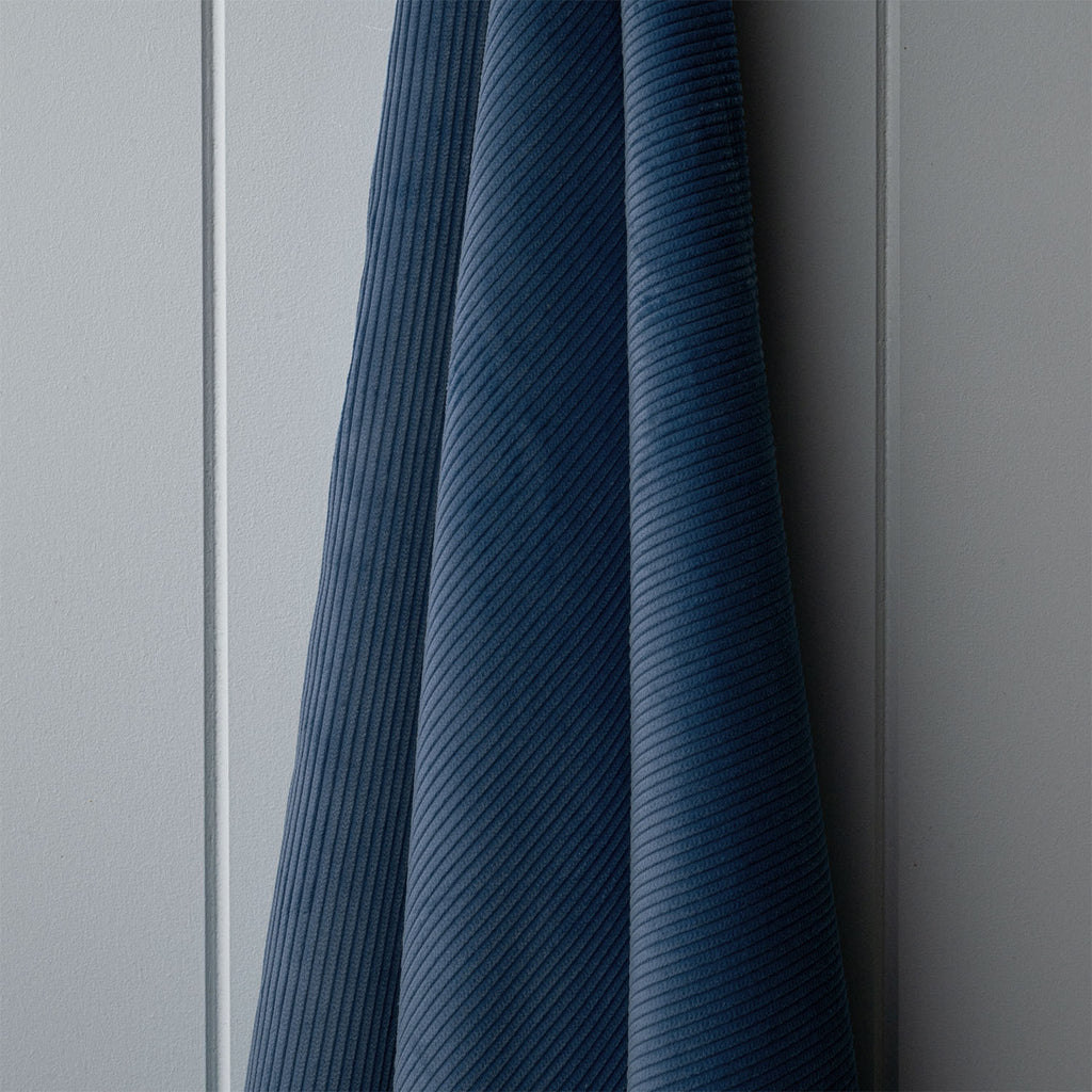 Classic Corduroy Dark Blue Fabric