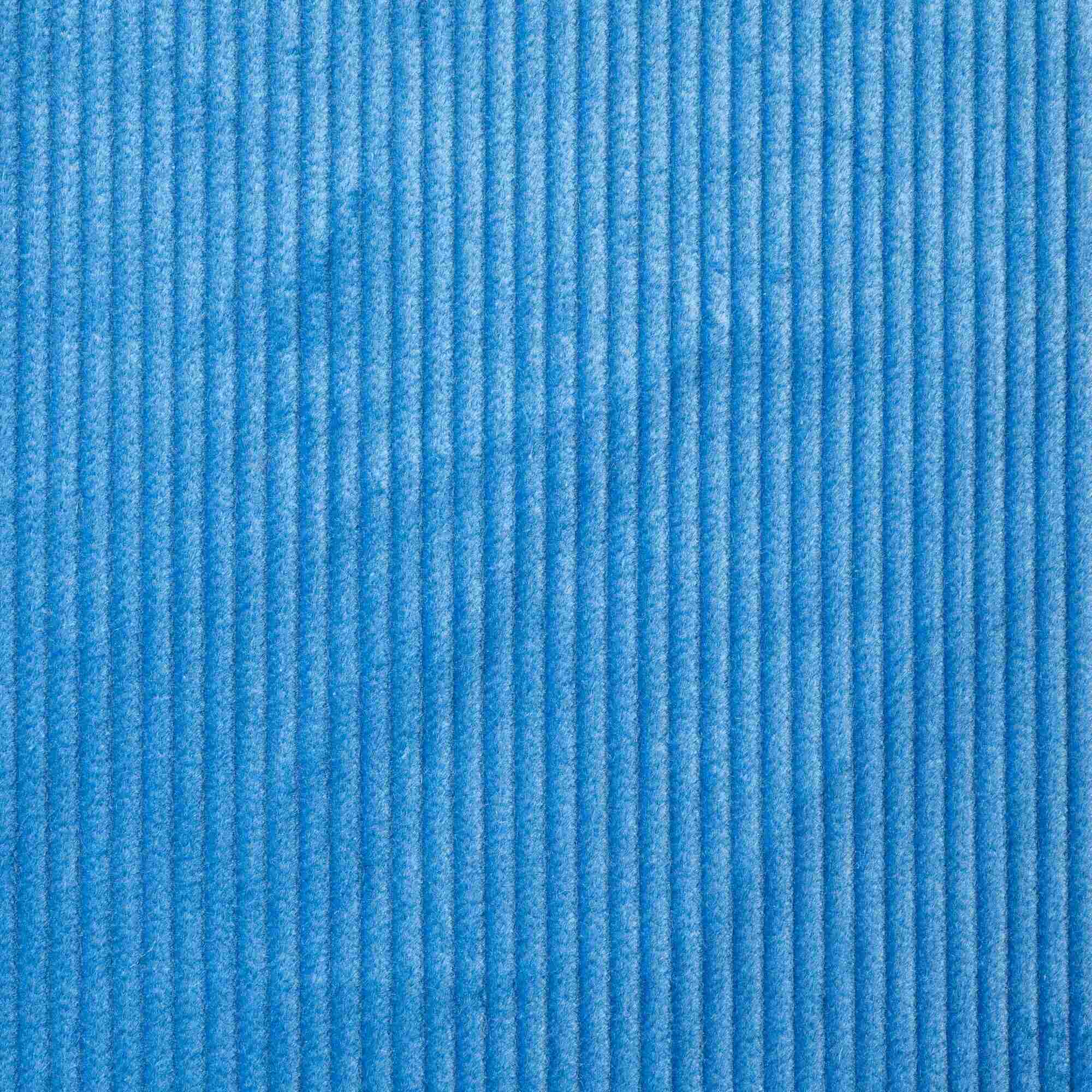 Texture Closeup of Heavy-weight Organic Cotton, Classic Corduroy Harbour Blue