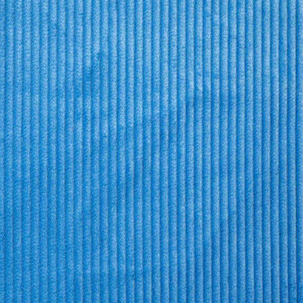 Texture Closeup of Heavy-weight Organic Cotton, Classic Corduroy Harbour Blue