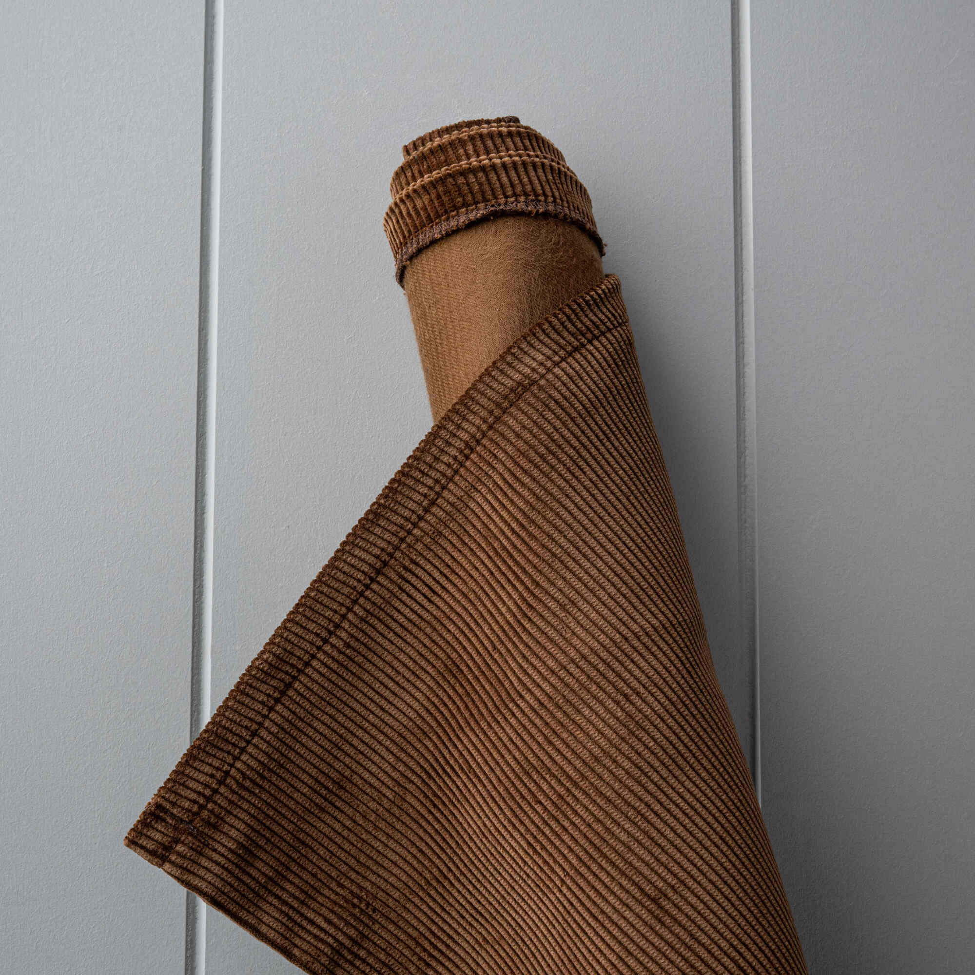 Fabric Roll of Heavy-weight Organic Cotton, Classic Corduroy Tobacco - By NiX