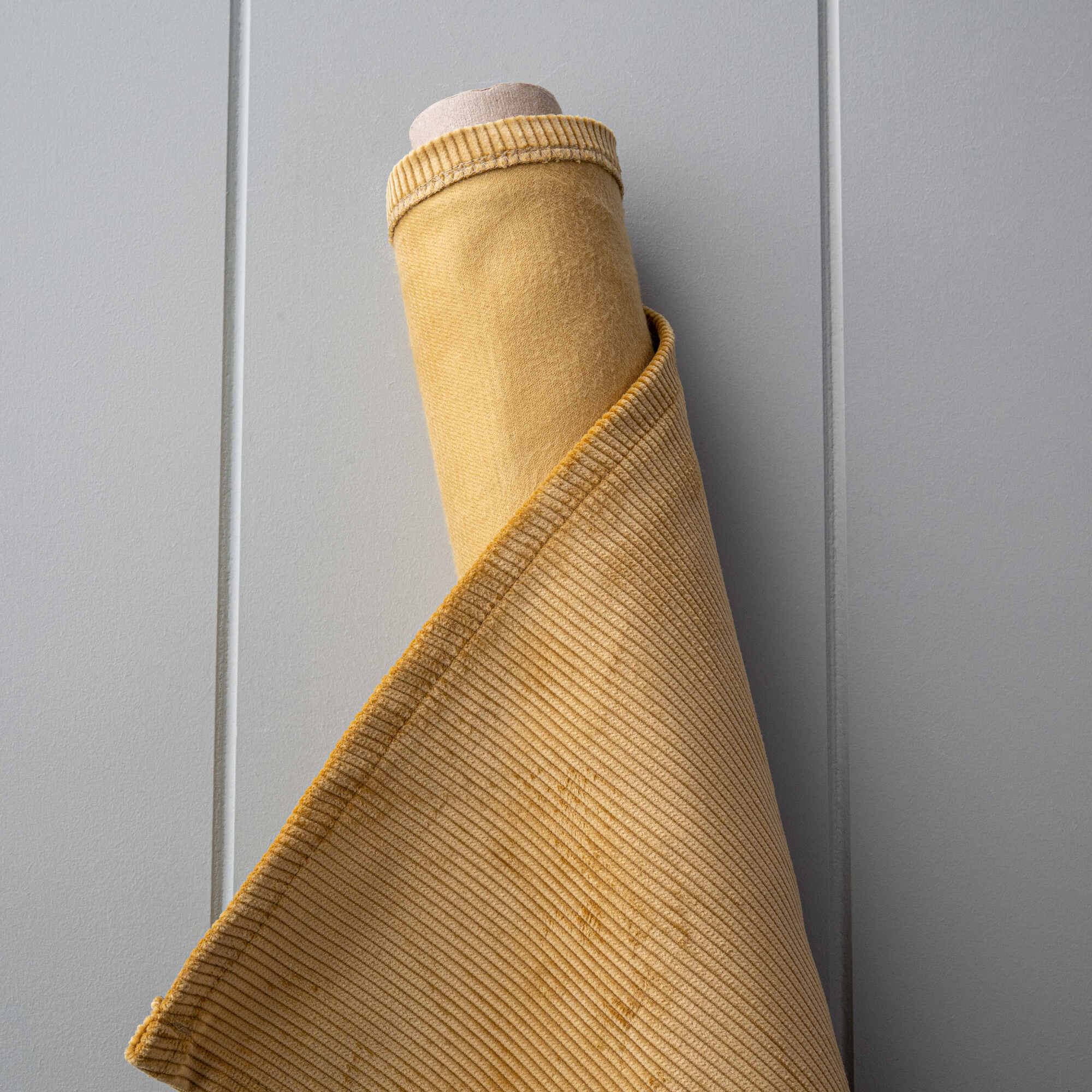 Fabric Roll of Heavy-weight Organic Cotton, Classic Corduroy Wheat