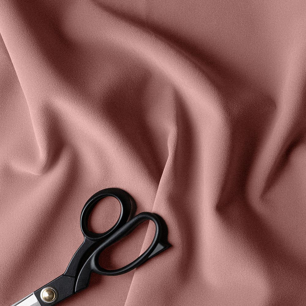 Intelligent Velvet, Rose Fabric With Scissor - Nicola Harding