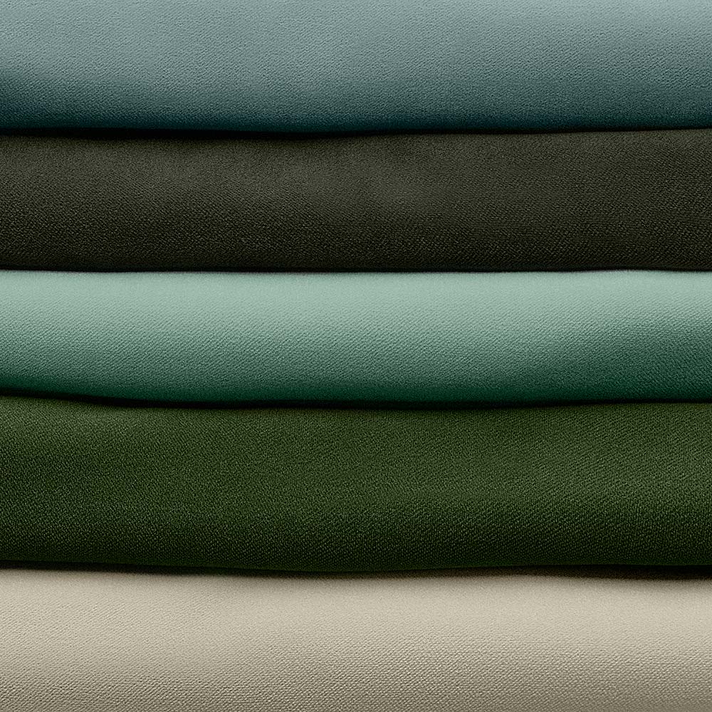 Stack of Velvet Fabrics in Multiple Colors Layered Together – By NiX