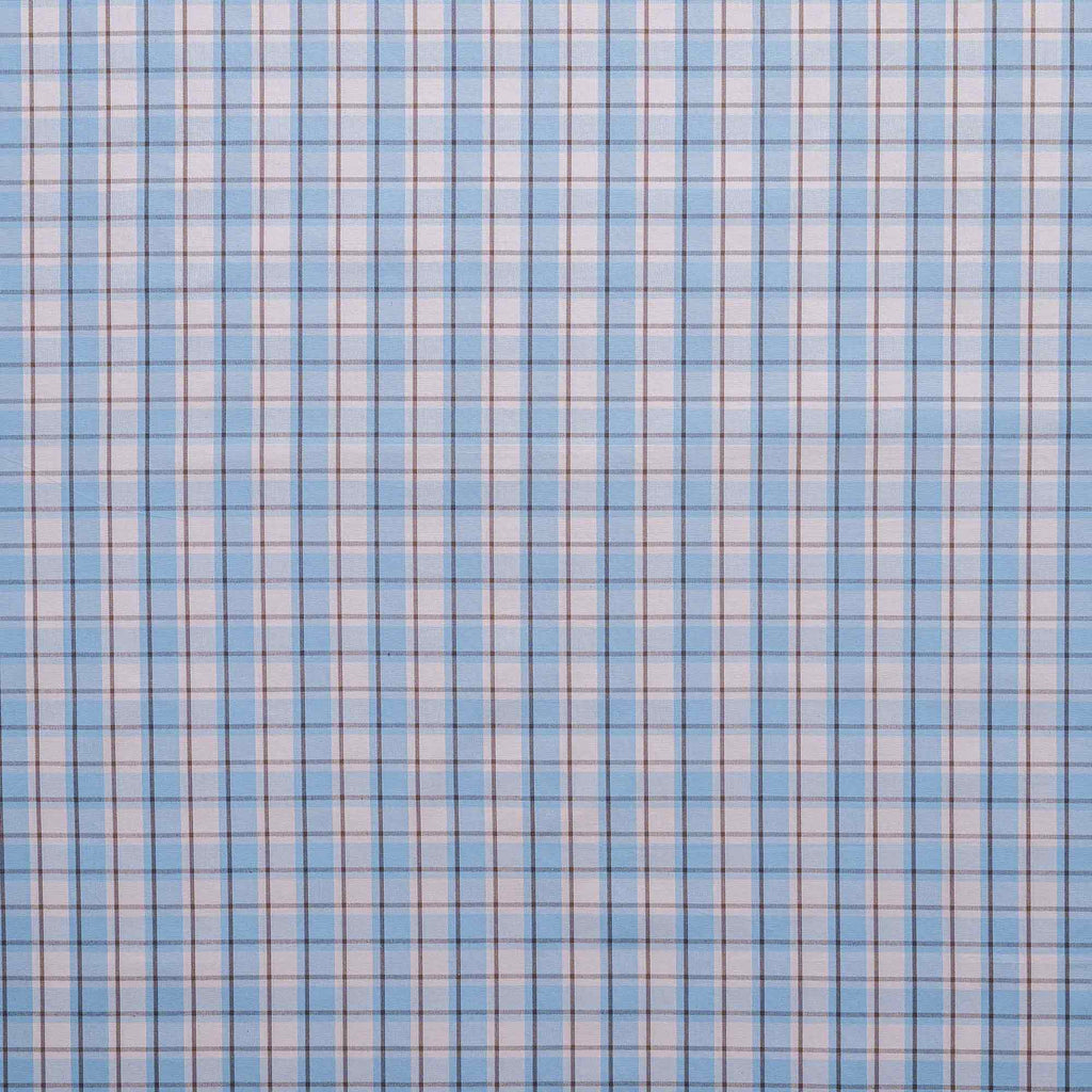 Square Deal Cotton, Blue Brown Design Pattern - NiX