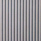 Mid-weight Organic Cotton, Ticking Blue Brown, Fabric Texture Closeup - By NiX