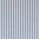 Ticking Cotton Chocolate Navy Fabric By The Metre