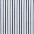 The texture of Ticking Cotton Chocolate Navy Fabric By The Metre