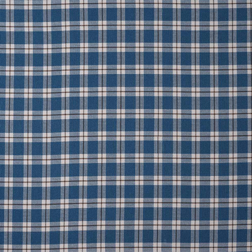 Well Plaid Cotton, Blue Brown