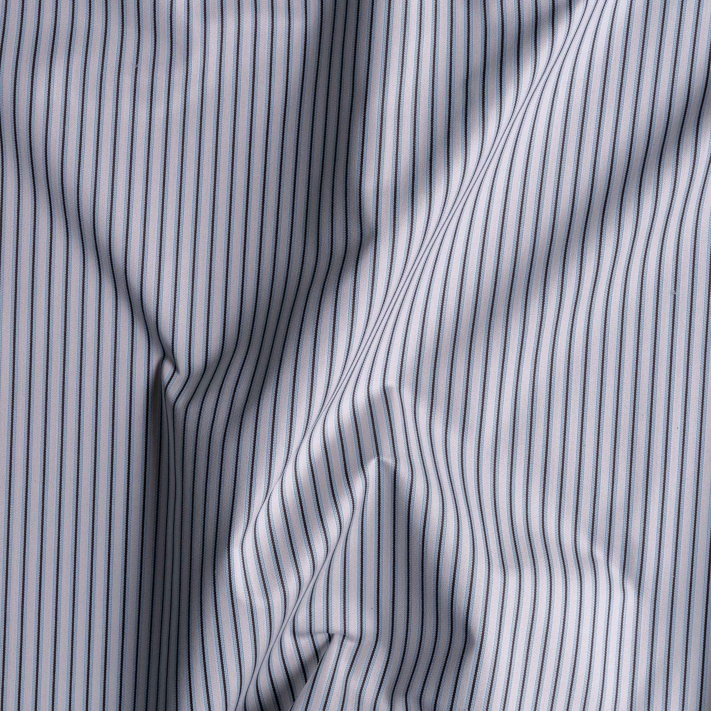 Ticking Cotton, Aqua Brown, Fabric - Nicola Harding