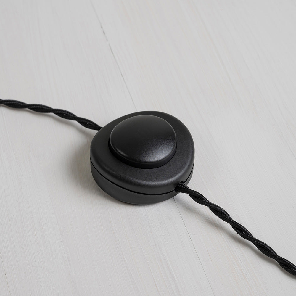 ON/OFF Button With Twisted Fiber cable, that is used in NiX Lamps - Nicola Harding & Co.