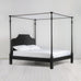 image of Folly Four Poster Bed in Black